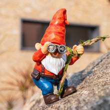 Load image into Gallery viewer, WONDHOME Hanging Gnome Garden Statue Funny Climbing Gnomes with Telescope Figurine Tree Hugger for Outdoor Lawn Home Patio Yard Art Decoration Father's Day Christmas Gardening Gifts for Mom Dad