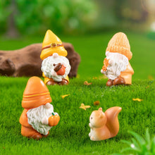 Load image into Gallery viewer, YAOGUI Set Of 3 Resin Leaf Miniatures Gnomes Ideal For Indoor And Outdoor Use Adds Unique Charm To Any Home Or Garden Setting