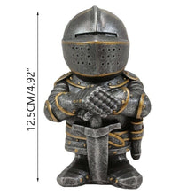 Load image into Gallery viewer, Knight Gnomes Guard Garden Gnome Ornaments Outdoor Medieval Crusader Knight Suit Statue Waterproof Resin Ornament for Yard Lawn Garden Decorations (B)