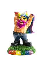 Load image into Gallery viewer, BigMouth Inc. Pride Garden Gnome 9 inch - Funny Outdoor Gnomes - Weather-Proof Lawn Gnome, Yard Gnome, Porch Gnome - Novelty Gnome Statue for Garden Gnome Decor - Funny Gag Gift, Cute Garden Gift