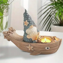 Load image into Gallery viewer, Générique Garden Figurine, GNOME Statue, Weather-Resistant Resin Nautical-Themed Outdoor GNOME Ornament for Beach Lovers Tabletop Lawn Patio Backyard Porch Balcony Decoration, 280 g