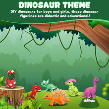 Load image into Gallery viewer, RNHDLY Dinosaur Plaster Mould & Paint Set, Dinosaur Arts and Crafts Painting Kits for Kids, Dinosaurs Crafts, Dino Plaster Craft Set, Plasters of Moulds Kits for Kids