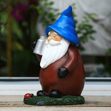 Load image into Gallery viewer, Solar Garden Gnome,Garden Gnomes Outdoor - Ornaments Statues Figurines Sculptures with Light Waterproof for Porch Patio Halloween Fall Front Backyard