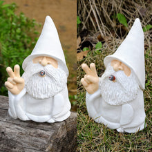 Load image into Gallery viewer, Lethogety Funny Garden Gnomes Outdoor Statues, 5.9 Inch Creative Smoking Dwarf Resin Sculpture Decoration for Home Indoor or Lawn Patio Outside Yard Decor Housewarming Halloween Christmas Garden Gift