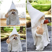 Load image into Gallery viewer, Garden Gnome Gnome Decor Garden Ornaments Outdoor Funny Gnome Waterproof Garden Figurine for Lawn Yard Porch Patio White