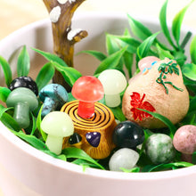Load image into Gallery viewer, 48 Pcs Mini Crystal Mushroom Gemstone Sculpture Decor Carved Witch Mushroom Polished Crystal Cute Mushroom Stones for Witchcraft Supplies Home Garden Lawn Meditation Flower Pot Decor(Fresh Style)
