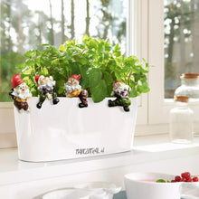 Load image into Gallery viewer, TIANCENTRAL H Garden Gnome Statues Flower Pot and Vase Hugger Resin Climbing Clingers Hangers -Set of 4 Edge Pendant Decor Planter Pot Hanger Ornaments