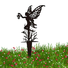 Load image into Gallery viewer, ZONEWD Metal Stakes for Garden,Garden Statues of Fairies Figures - Angel Metal Craft Sculpture, Angel Garden Art, Fairy Ornaments for Home Yard Garden