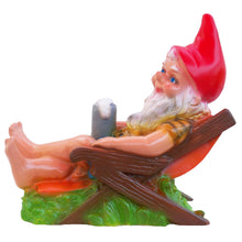 Load image into Gallery viewer, RAKSO Beer Garden Gnome, 14", Large UV Resistant Lawn Ornament