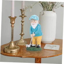 Load image into Gallery viewer, ORFOFE Miniature Golfing Dwarf Ornament Resin Gnome Statue Garden Decorations Fairy Garden Accessory