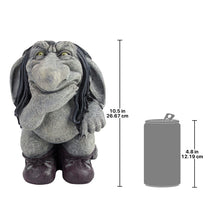 Load image into Gallery viewer, Design Toscano CL6142 Garden Gnome Statue -Pondering Sylvester the Cynical Gnome Troll - Lawn Gnome