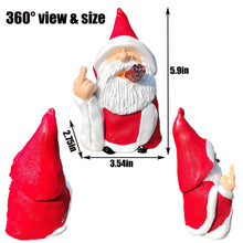 Load image into Gallery viewer, GJFASGF Middle Finger Gnomes Statues, Funny Smoking Wizard, Naughty Sculpture for Outdoor Indoor Patio Yard Lawn Porch Home Ornaments Garden Decoration
