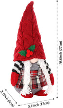 Load image into Gallery viewer, PERMORMAK 2Pcs Christmas Gnomes Decorations Set Handmade Santa Gnome Plush Ornaments Christmas gonk Dwarf Elf Household Felt Decoration Ornaments Valentine Day Thanksgiving Day Gift