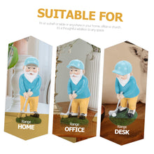 Load image into Gallery viewer, ORFOFE Miniature Golfing Dwarf Ornament Resin Gnome Statue Garden Decorations Fairy Garden Accessory