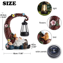 Load image into Gallery viewer, twinbling Garden Gnomes Outdoor Statues with Solar Light Funny Gnome Decor Gifts for Women Mom Gnomes Decorations for Home Patio Lawn Yard Garden Decor