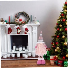 Load image into Gallery viewer, Ciieeo Adjustable Telescopic Tomte Gnome Christmas Doll Window Decor Christmas Gnome Ornament