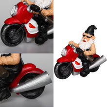 Load image into Gallery viewer, nezababy Funny Garden Gnome Decoration Riding Motorcycle Statues Naughty Figurines Outdoor Indoor Lawn Yard Patio Sculptures Resin