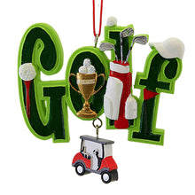 Load image into Gallery viewer, Golf Christmas Ornament 3.5 Inches