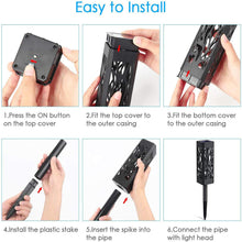 Load image into Gallery viewer, WdtPro Solar Lights Outdoor Garden, 6 Pack Garden Lights Solar Powered Waterproof with Warm White LED Lights, Solar Garden Ornaments Outdoor for Patio, Yard, Pathway Dusk to Dawn Auto On/Off