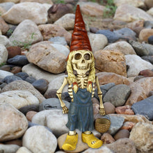 Load image into Gallery viewer, Bexdug Skeleton Garden Gnomes,The Day of The Dead Skeleton Couple,Dog Resin Sculpture Resin Figurine,Yard Art Home Decor Shelf Decoration.