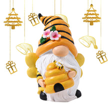 Load image into Gallery viewer, Ungtyb Bee Gnome Statue, Garden Bee Gnome, Resin Gnome Sculpture, Extravagant Bee Gnome Figurine, Perfect for Garden and Patio Decor (1 Piece)