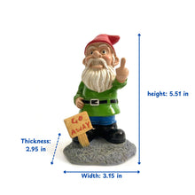 Load image into Gallery viewer, Go Away Gnome with Middle Finger, Gnome Flipping The Middle Finger, Garden Gnomes Decoration, Funny Gnomes Inappropriate, Christmas Lawn Ornaments, Outdoor Statues Decorations (Go Away, S)