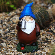 Load image into Gallery viewer, Solar Garden Gnome,Garden Gnomes Outdoor - Ornaments Statues Figurines Sculptures with Light Waterproof for Porch Patio Halloween Fall Front Backyard