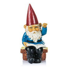 Load image into Gallery viewer, Garden Gnome Statue In Reading Book Gnomes Dwarfs 9.5 Ih, Polyresin, Full Color Funny Lawn Ornaments and Statues