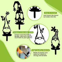 Load image into Gallery viewer, IFHFBI Metal Garden Gnomes Decor (3 Pack) - 12.5" Large Outdoor Decorative Stakes,Steel Funny Gnome Statues for Yard Art, Patio, Lawn, Spring & Easter Outdoor Decorations