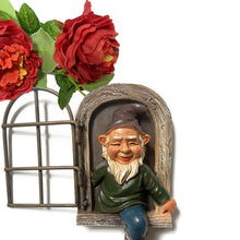 Load image into Gallery viewer, Together-life Garden Gnomes Elf Out The Door Tree Hugger, 3D Dwarves Outdoor Tree Sculpture Garden Peeker Figurine Yard Art Garden Decoration