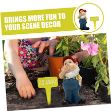 Load image into Gallery viewer, Yardwe 1set Small Gnome Figurine Garden Decor Resin Dwarf Statue for Lawn and Patio Cheerful Holiday Ornament for Home and Garden Decoration