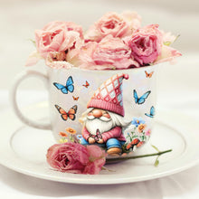 Load image into Gallery viewer, GLOBLELAND 18 Sheets Gnome Rub on Transfer 3.9x3.6inch Colorful Daisy Butterfly Vase Home Decals Flowers Dwarf Cup Transfer Stickers for Furniture Vase Glass Art Crafts Decorations