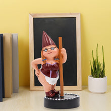 Load image into Gallery viewer, Dnoifne Pole Dancing Gnome Statue, Resin Garden Statues, Funny Outdoor Figure, Creative Spring Decoration, Dance Gnome, Lady Statue (Red)