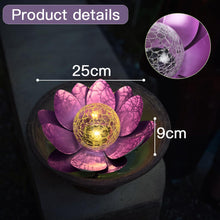Load image into Gallery viewer, Kyduu Outdoor Decorations Lotus Light, Solar Lights Outdoor Garden Ornaments, LED Lotus Lamp Flower, Solar Garden Lights,for Yard Patio Pathway Decoration