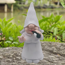 Load image into Gallery viewer, MINICAR Funny Garden Gnomes Statues Outdoor Decor Naughty Gnome Sculptures Yard Lawn Patio Decorations (Drinking Gnome Female)