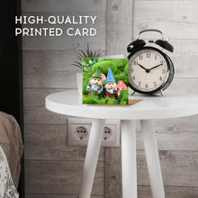 Load image into Gallery viewer, 1 x Greeting Card Garden Gnome Men - Blank Birthday Celebration Anniversary #14596