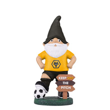 Load image into Gallery viewer, FOCO Officially Licensed Wolverhampton Wanderers FC Keep Off The Pitch Football Garden Gnome