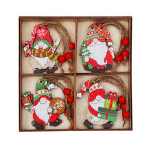 Load image into Gallery viewer, Jagowa 12PCS Wooden Christmas Ornaments - Faceless Dolls for Christmas Tree Decor and Party