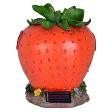 Load image into Gallery viewer, XSS Solar Powered Strawberry Café LED Garden Ornament Patio Outdoor Decoration Light