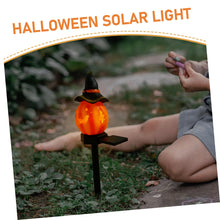Load image into Gallery viewer, Ciieeo Sturdy Solar Pumpkin Stake Lamp Outdoor Garden Halloween Decor Long-Life Easy Install Solar Yard Lighting