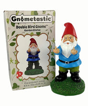Load image into Gallery viewer, Gnometastic The Original Double Bird Garden Gnome Statue, 8.45" Tall