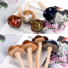 Load image into Gallery viewer, Peohud 12 Pack Ceramic Garden Mushrooms, Fairy Garden Decorations Ornaments Outdoor, Lawn Ornament Decor Ceramic Mushrooms for DIY Shed Flowerpot Plants Statue, 4.7 Inch