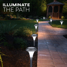 Load image into Gallery viewer, Solar Garden Lights for Outdoor – 10 Brightest Light Set - Transform Your Paths, Garden, Flowerbeds, Borders and Drive - Easy NO Wires Install - Double Waterproof Seal - Stylish Design and 30cm Tall