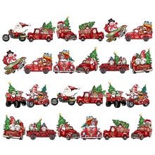 Load image into Gallery viewer, Thyonta 24 Pcs Wooden Christmas Ornaments Set Gnome and Sled Decor Tree and Home Hanging Decorations Suitable for Christmas Trees Windows Fireplaces Doors Cabinets