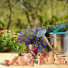 Load image into Gallery viewer, YUSWBCO Garden Gnomes, Gag Gifts, Funny Gifts for Men Women, Garden Gnomes Outdoor Funny, Yard Decorations Outdoor (Lying Gnome)