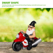 Load image into Gallery viewer, nezababy Funny Garden Gnome Decoration Riding Motorcycle Statues Naughty Figurines Outdoor Indoor Lawn Yard Patio Sculptures Resin