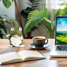 Load image into Gallery viewer, Outdoor Gnome Figurine, Gnome Frog Resin Sculpture, Miniature Faceless Ornament, 16x11cm Charming Decor For Balcony, Living Room, Backyard, Desk, Yard, And Bedroom Spaces