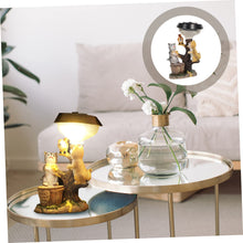 Load image into Gallery viewer, BESPORTBLE Solar Cat Statue Light Resin Outdoor Garden Decor Adorable Animal Sculpture for Lawn and Patio Cozy Illumination for Courtyard Parties and Landscape