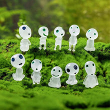 Load image into Gallery viewer, 10PCS Fairy Garden Accessories Tree Elves Glow in Dark Garden Alien Decor Miniature Luminous Ghost kit for Micro Landscape Garden Decoration Outdoor Status Patio Lawn Yard Kit (Green)