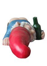 Load image into Gallery viewer, World of Wonders Bottom's Up Passed Out Funny Drunk Gnome Garden Figurine Statue Novelty Gift & Collectible Suitable for Humorous Outdoor Patio Lawn Decor